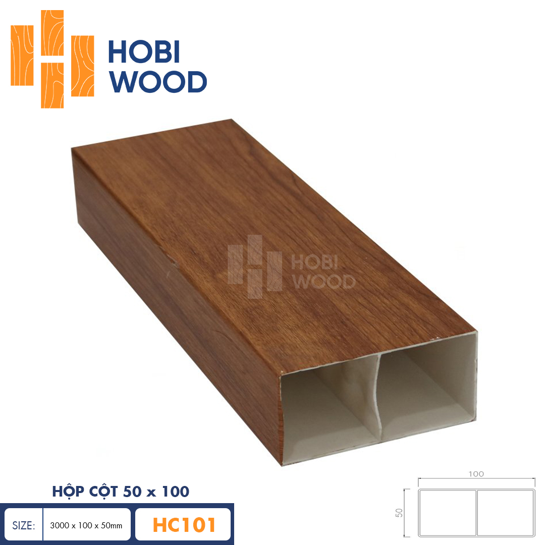 Hộp cột 50x100 HobiWood HC101