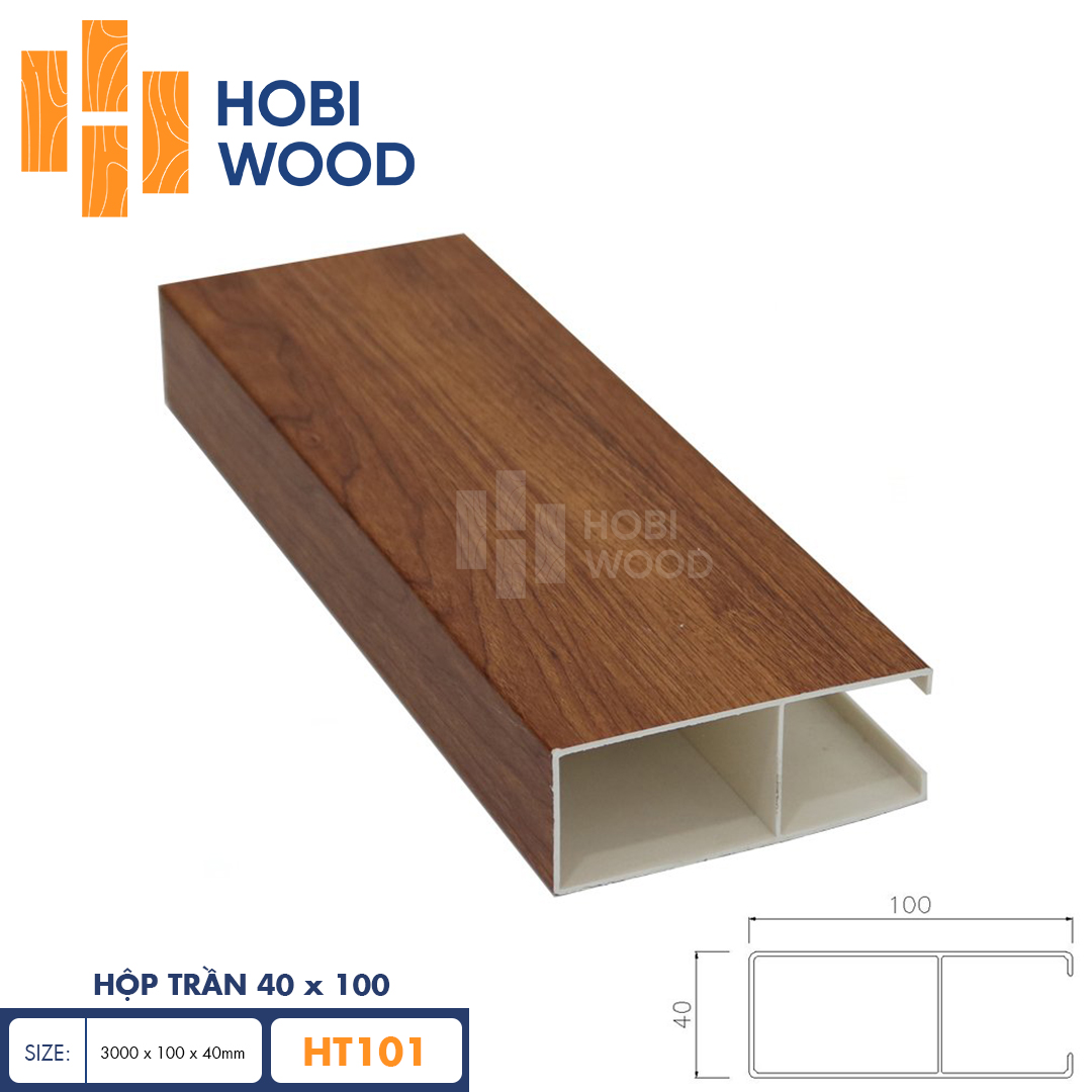 Hộp trần 40x100 HobiWood HT101