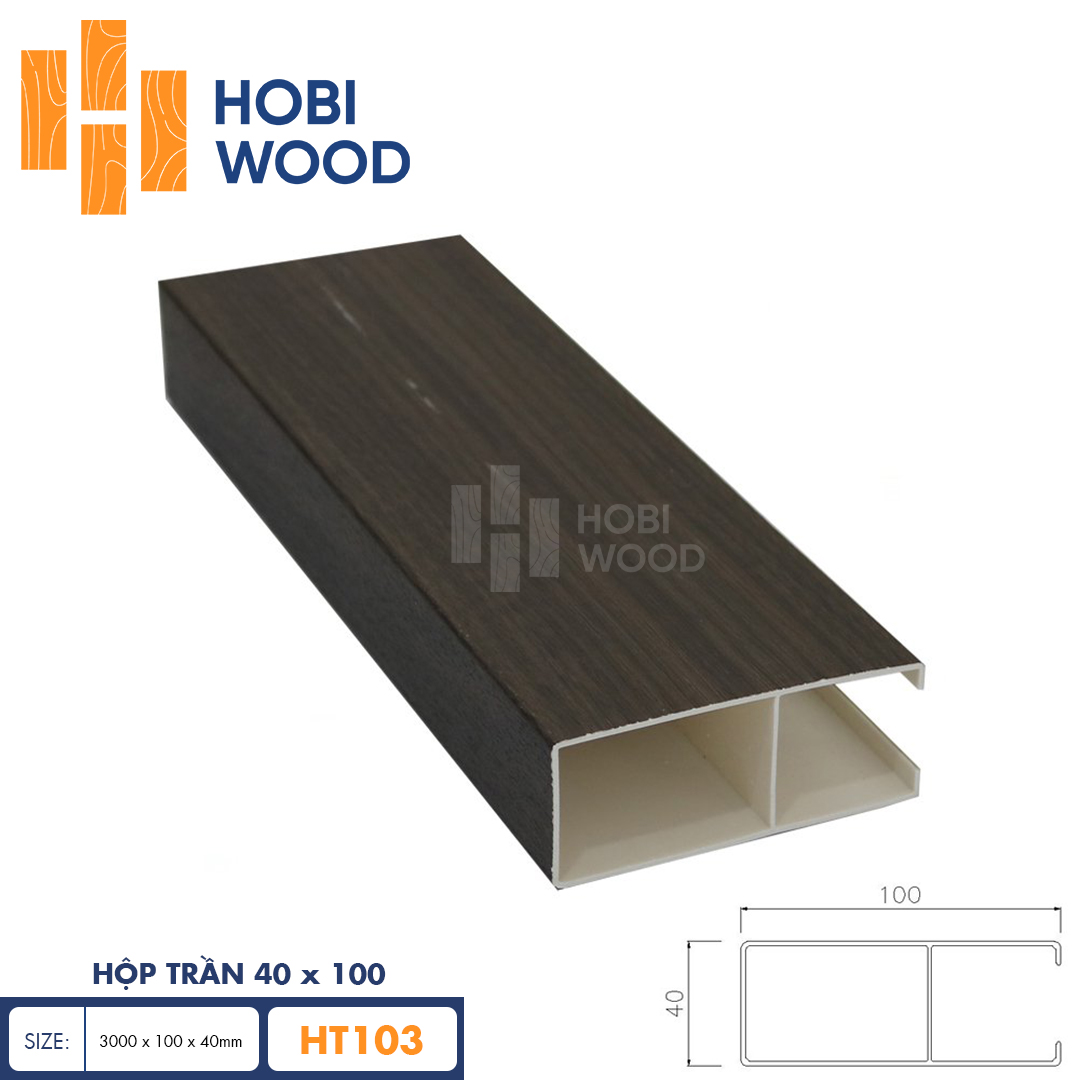 Hộp trần 40x100 HobiWood HT103