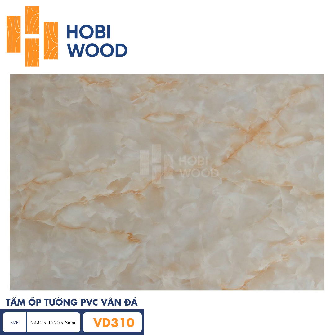 Tấm PVC vân đá HobiWood VD310