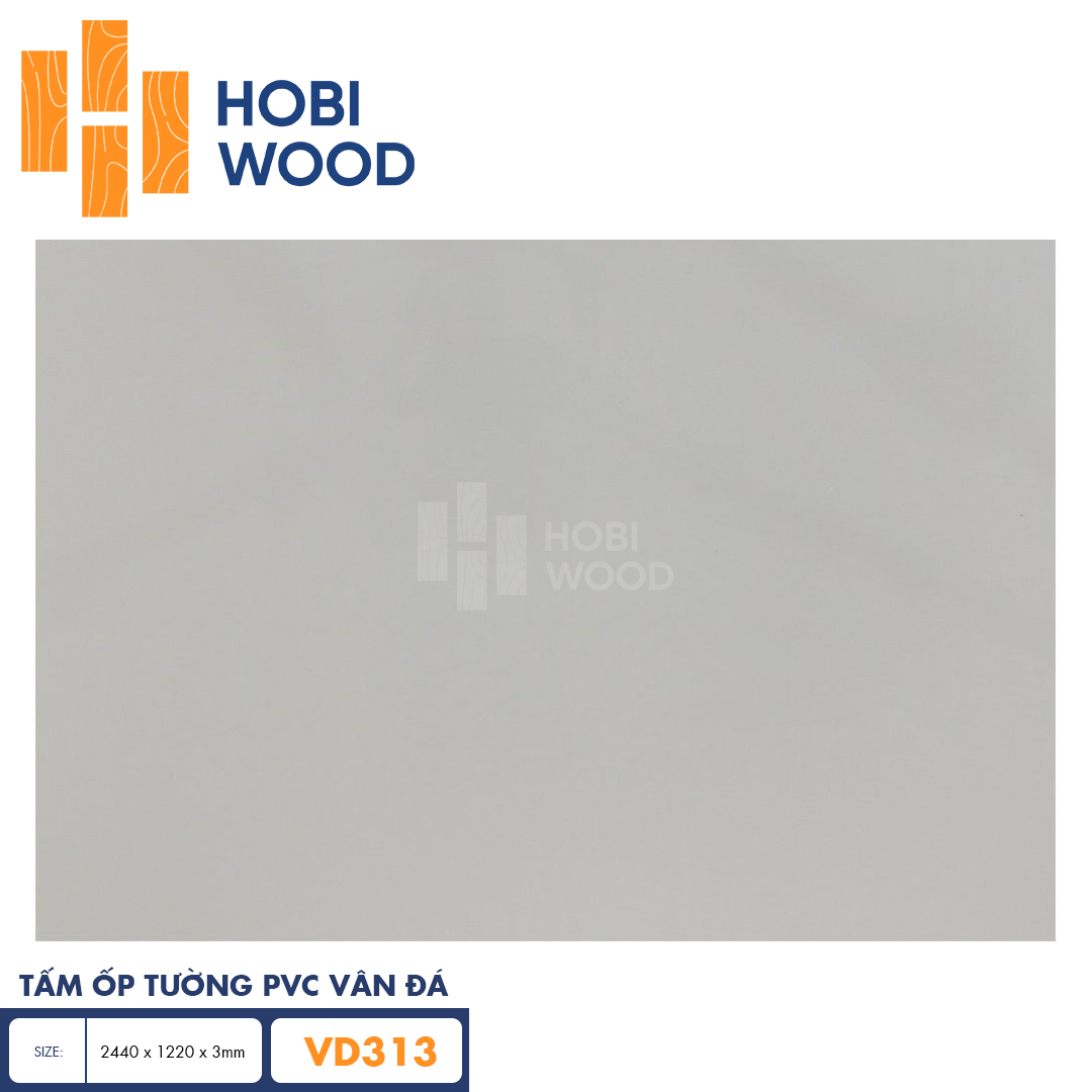 Tấm PVC vân đá HobiWood VD313