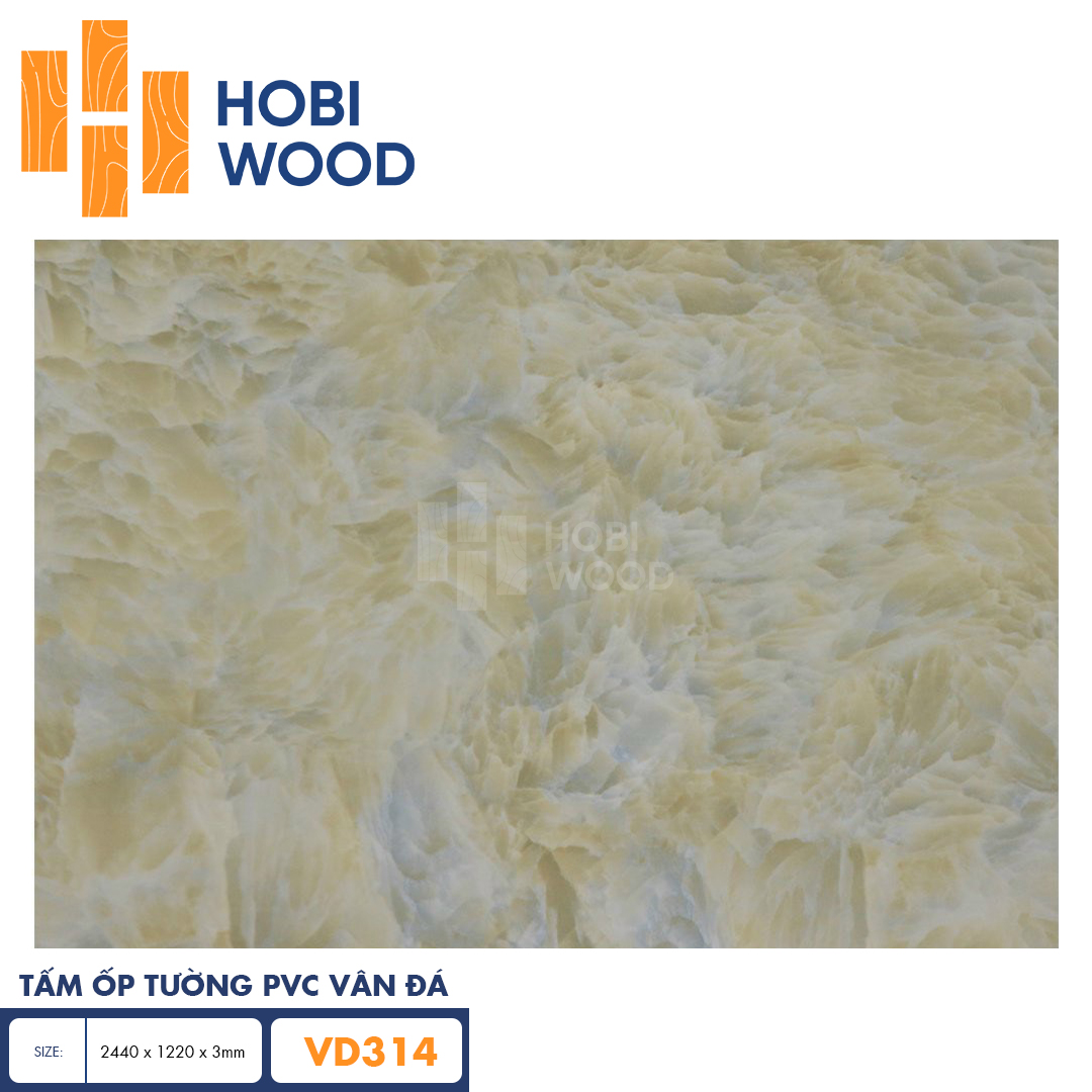 Tấm PVC vân đá HobiWood VD314