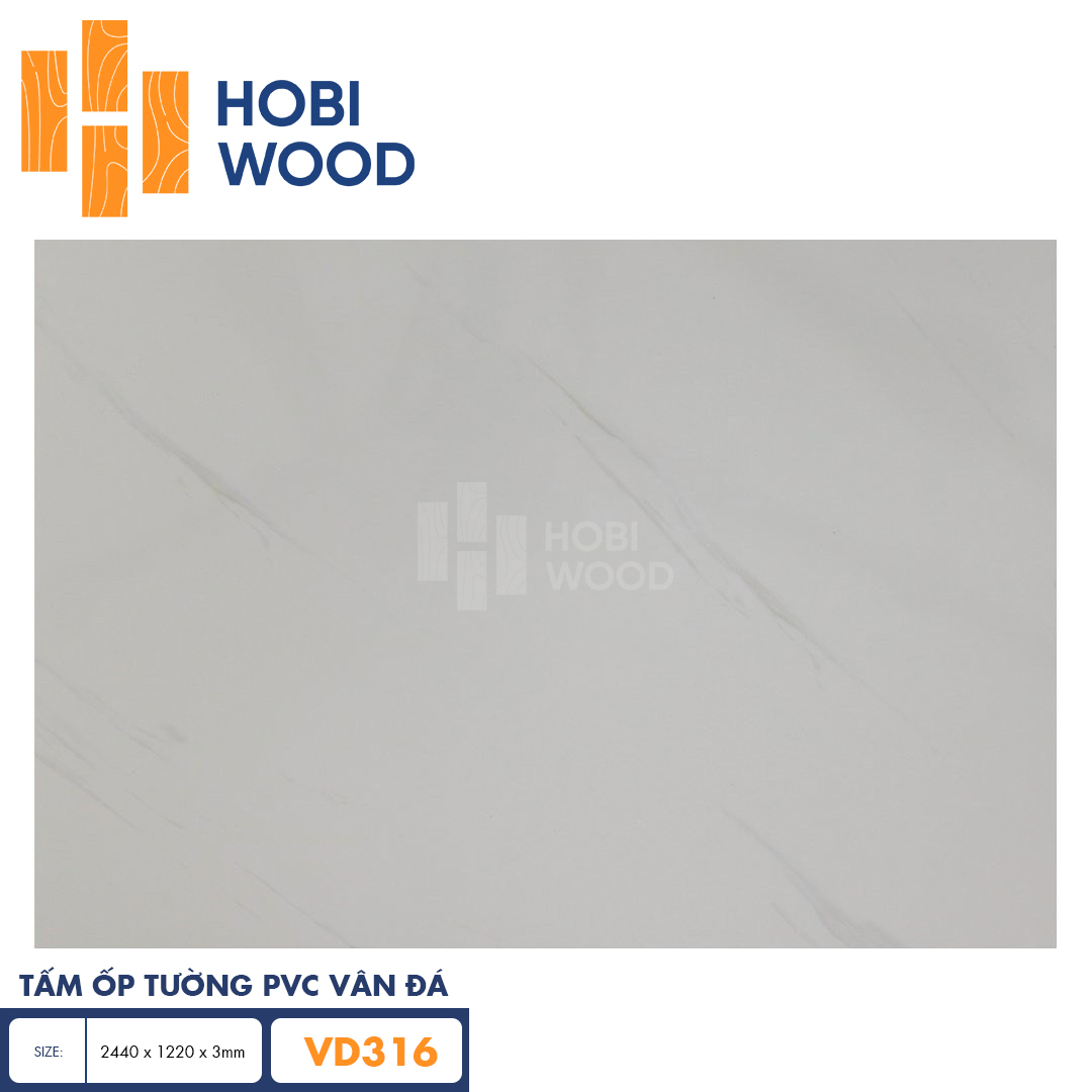 Tấm PVC vân đá HobiWood VD316