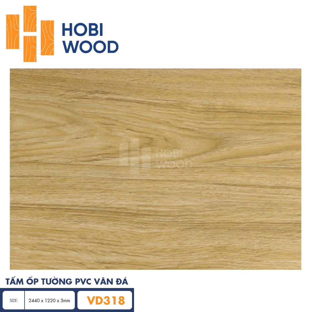 Tấm PVC vân đá HobiWood VD318