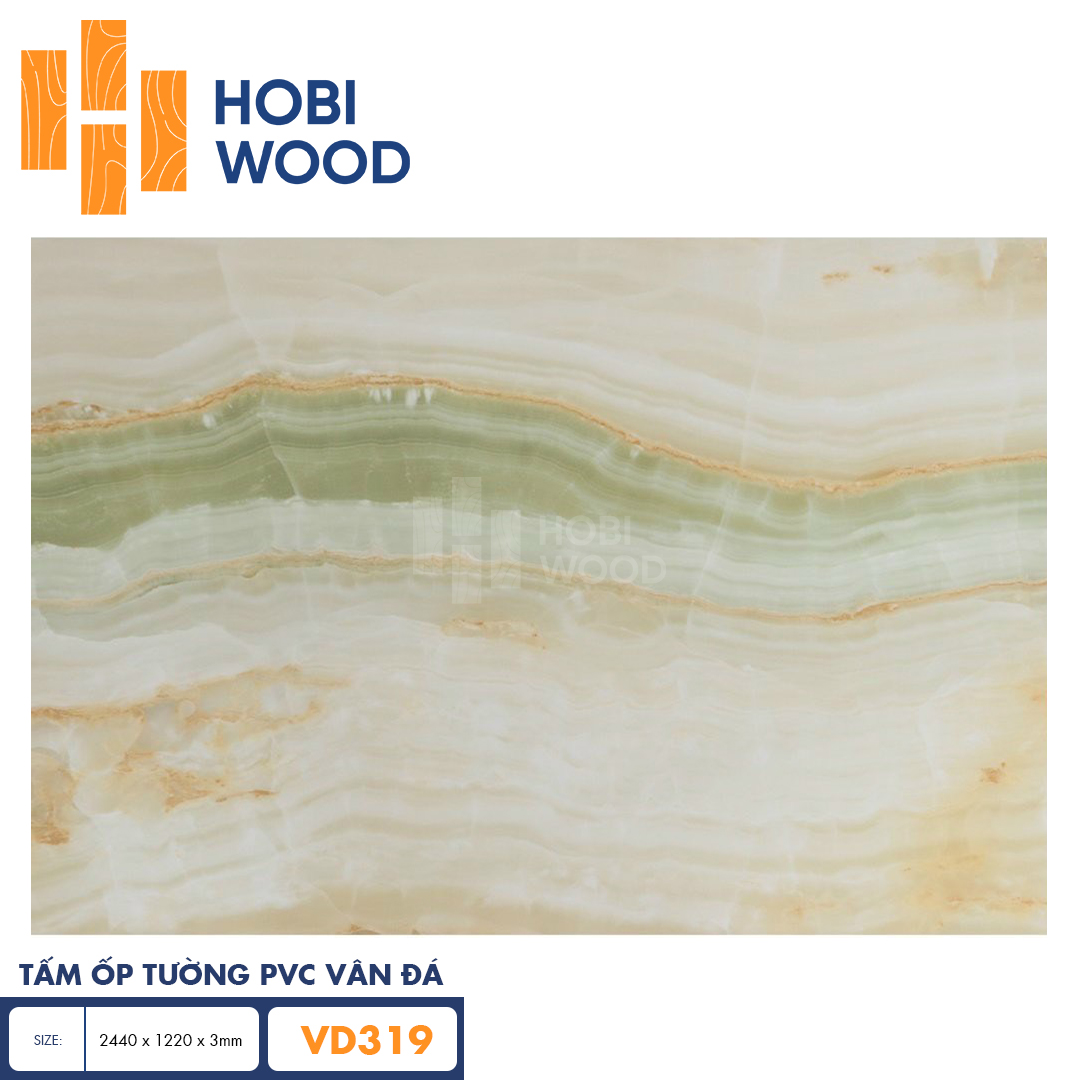 Tấm PVC vân đá HobiWood VD319