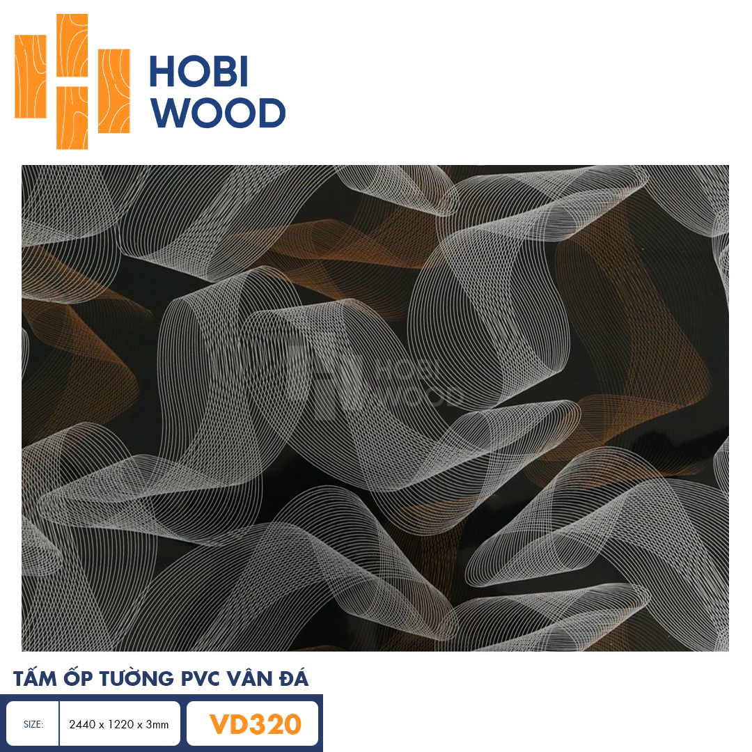 Tấm PVC vân đá HobiWood VD320